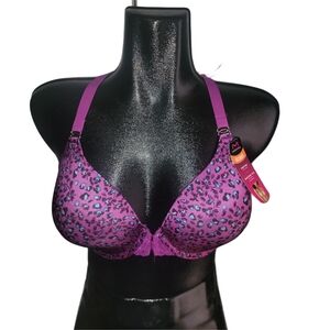 Maidenform Purple Phlox Floral Print Racerback Bra 38D